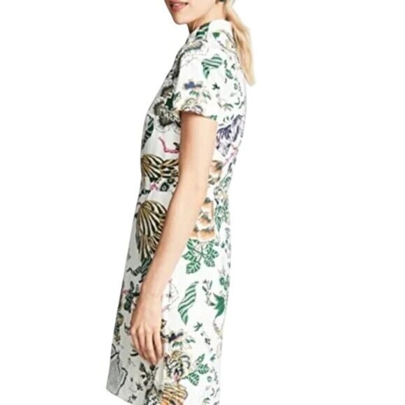 Tory Burch Happy Times Floral Ivory Dress - Picture 4 of 7